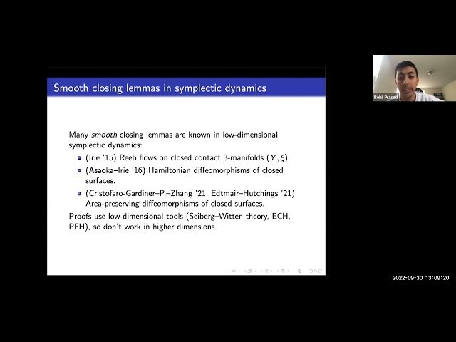 A Strong Closing Lemma for Ellipsoids