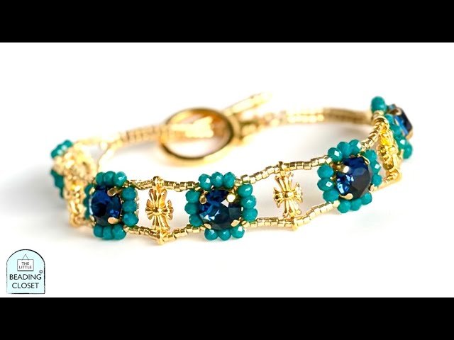 Beaded Bracelet Tutorial - Use Your Crystal Chaton Montees and Make the Blooming Gateway Bracelet