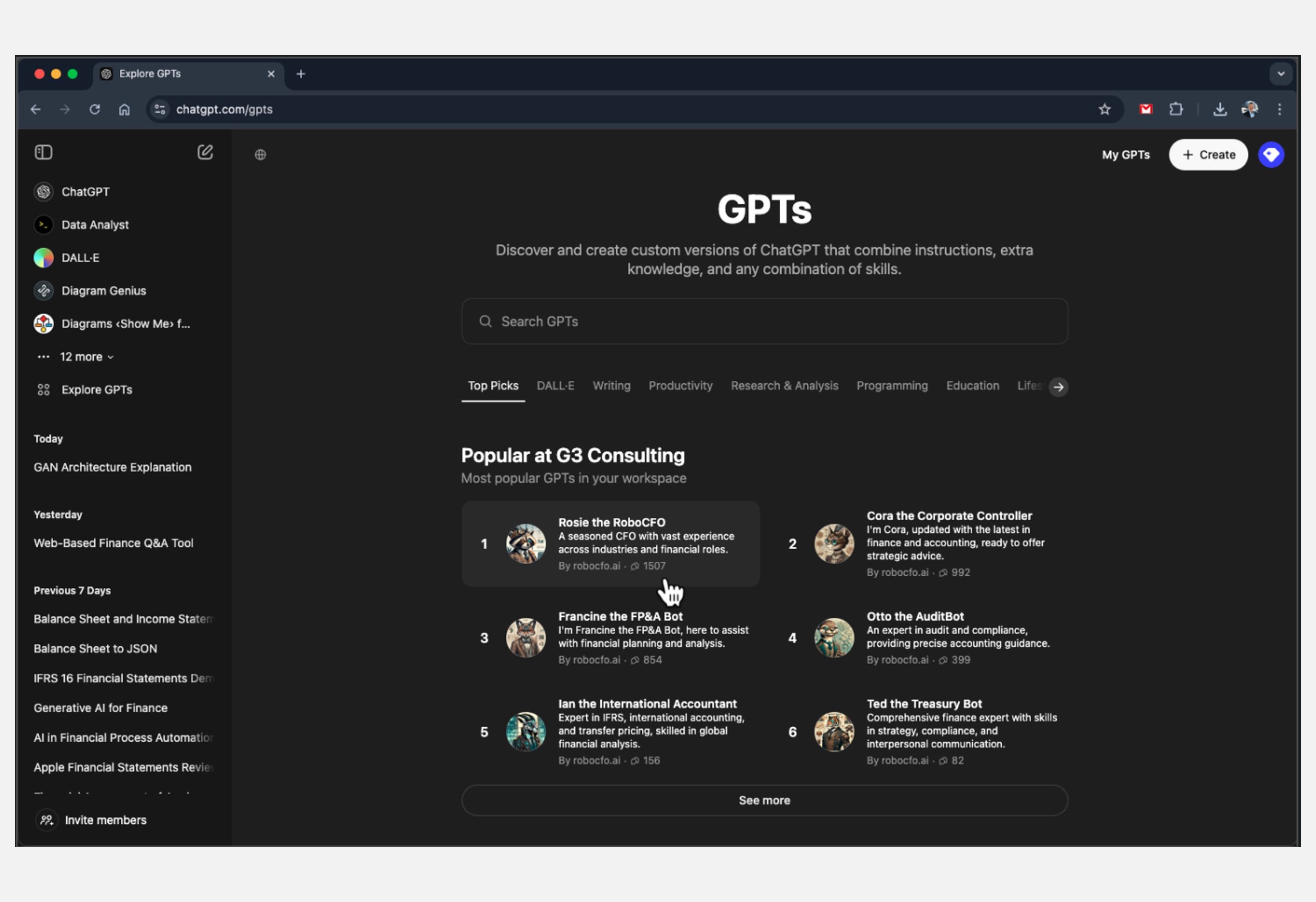 Generative AI Tools in Finance – ChatGPT