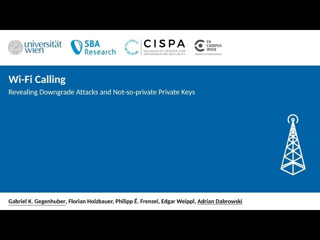WiFi Calling: Revealing Downgrade Attacks and Not-so-private Private Keys