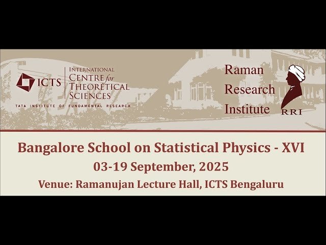 Statistical Physics of Ecosystems - Lecture 3