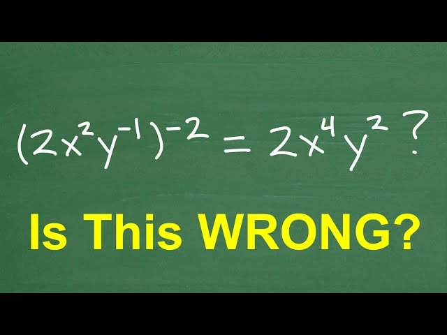 Can You Catch This Math Mistake - Grade My Work Exponents Test Prep