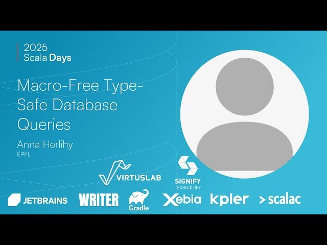 Macro Free Type Safe Database Queries in Scala