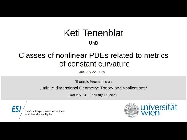 Classes of Nonlinear PDEs Related to Metrics of Constant Curvature