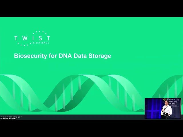 Protecting DNA Data Storage - Biosecurity for an Abiological Application