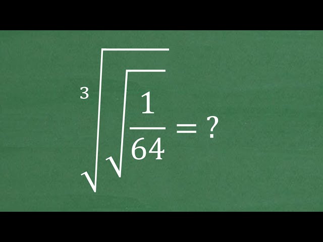 Simplifying Nested Radicals - Square Roots and Cube Roots