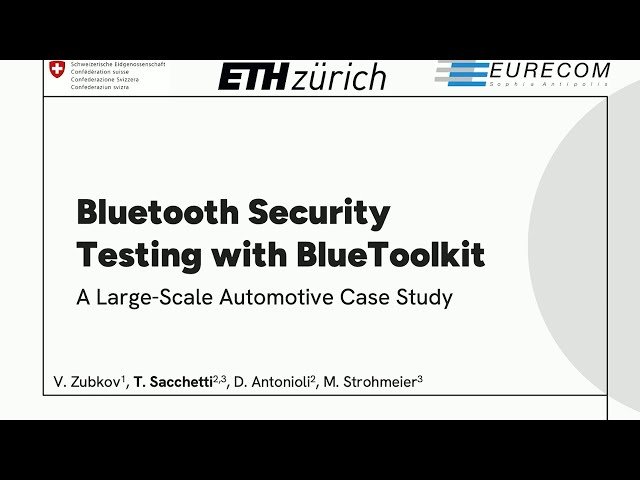 Bluetooth Security Testing with BlueToolkit - A Large-Scale Automotive Case Study