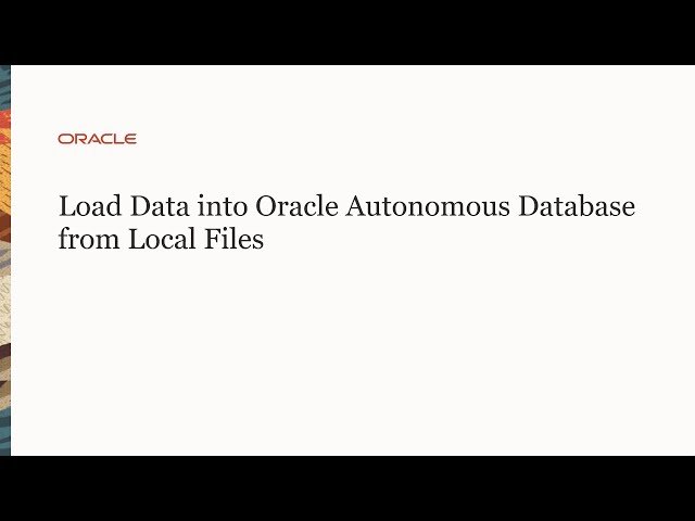 Build a Data Lake with Autonomous Data Warehouse