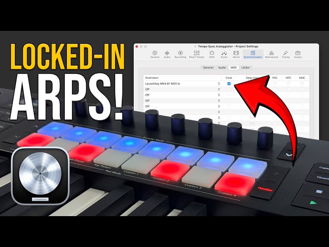 Arpeggiator Workflow with Logic Pro and Launchkey Tempo Sync