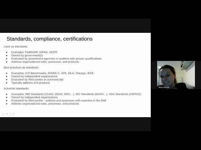 Industrial Standards and Documentation - Open Documentation Hour