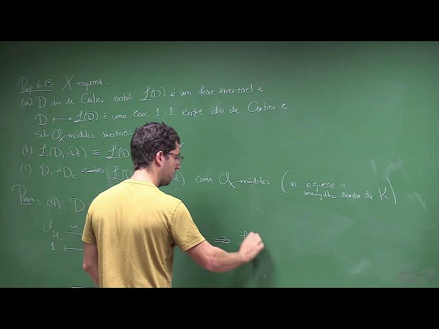 Doutorado: Geometria Algébrica II - Aula 16 (15/05/2025)