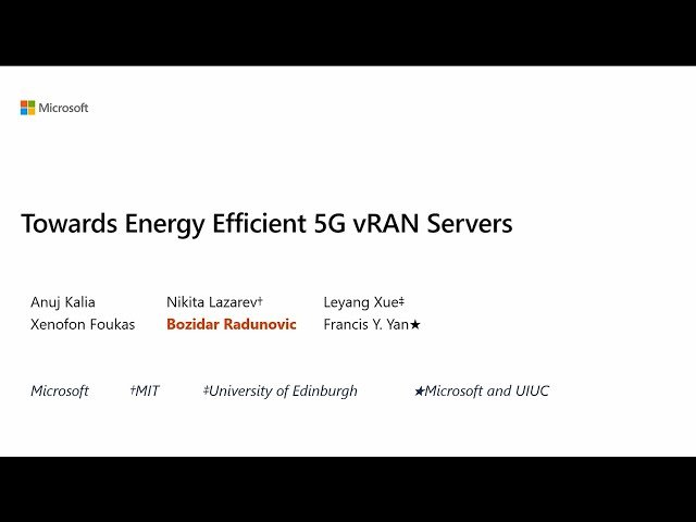 Towards Energy Efficient 5G vRAN Servers