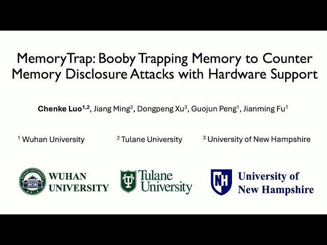 MemoryTrap - Booby Trapping Memory to Counter Memory Disclosure Attacks with Hardware Support