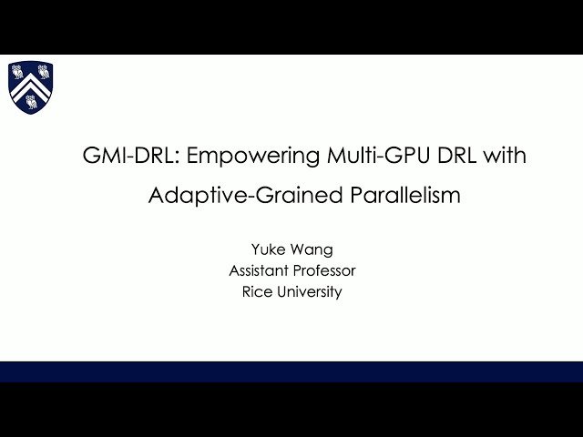 GMI-DRL - Empowering Multi-GPU DRL with Adaptive-Grained Parallelism