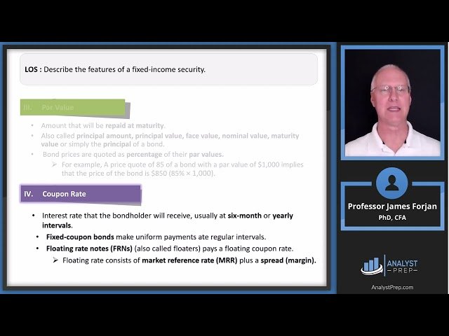 Fixed Income Instrument Features - CFA Level I Exam