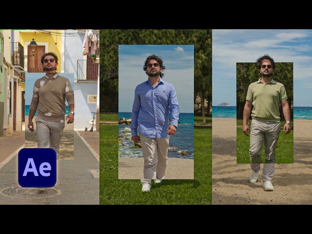 Artistic Walk Through Worlds Effect - Full After Effects Tutorial