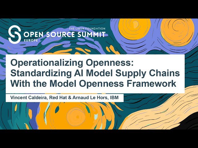 Operationalizing Openness - Standardizing AI Model Supply Chains With the Model Openness Framework