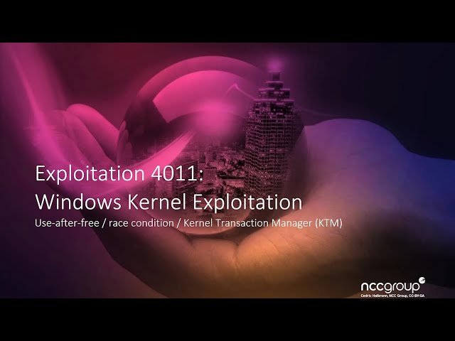Windows Kernel Exploitation - Race Condition and Use-After-Free in KTM
