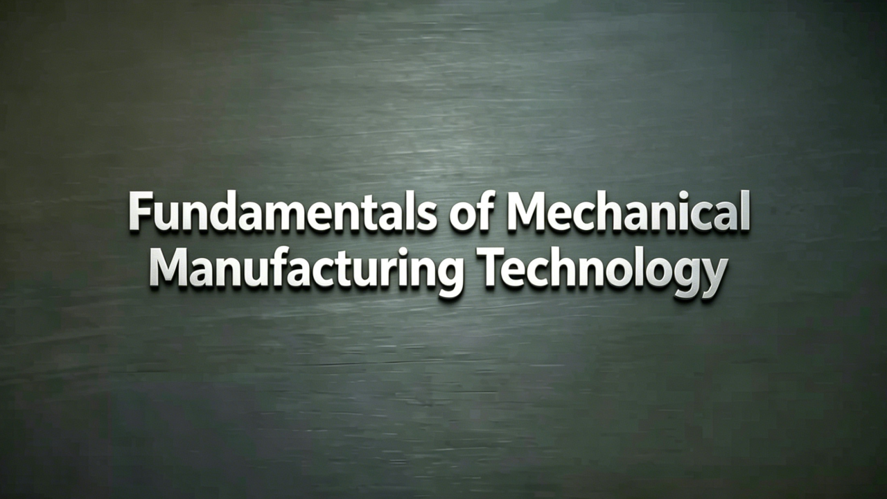 Fundamentals of Mechanical Manufacturing Technology
