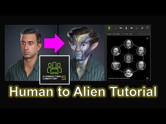 Convert Human to Alien - Character Creator 5 Tutorial