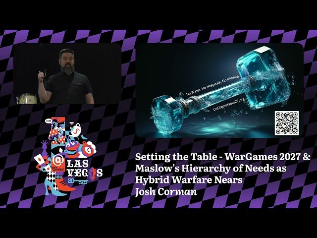 Setting the Table - WarGames 2027 and Maslow's Hierarchy of Needs as Hybrid Warfare Nears