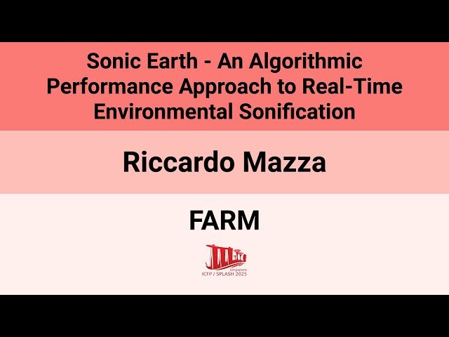 Sonic Earth - An Algorithmic Performance Approach to Real-Time Environmental Sonification