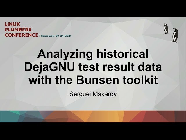 Analyzing Historical DejaGNU Test Result Data with the Bunsen Toolkit