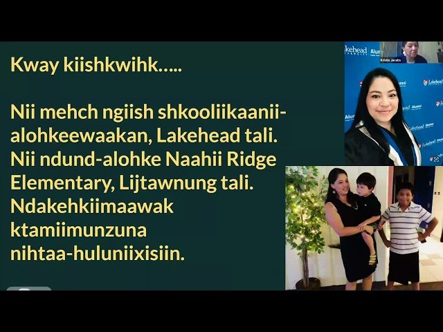 Munsee Delaware Story Evening - "Éenda Pumchéhlayeengw Lakehead Shkoolíikaan" - Story 2 of 3