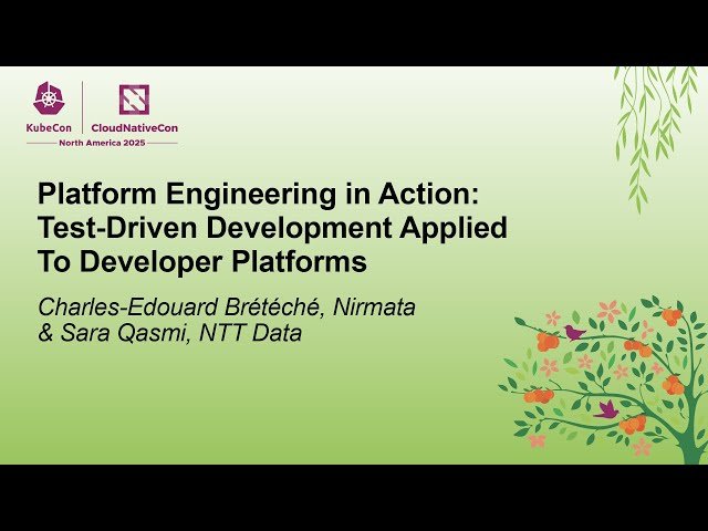 Platform Engineering in Action - Test-Driven Development Applied to Developer Platforms