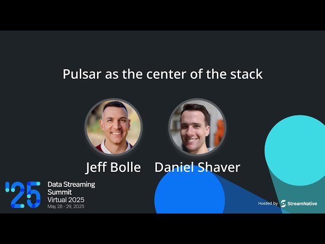 Pulsar as the Center of the Stack - Building a Modern Data Architecture for E-Crime Intelligence