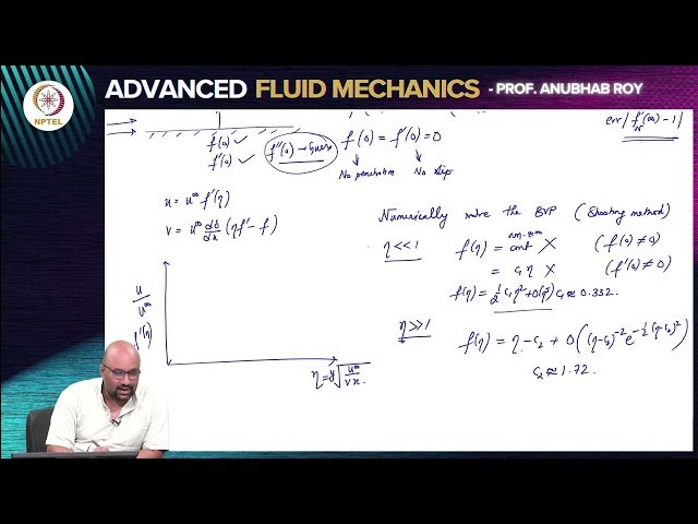 Boundary Layer Theory - Blasius Similarity Solutions and Drag Calculation - V