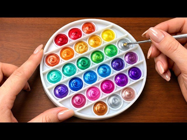 Satisfying Color Mixing - 45 New Colors from Just 3 Primary