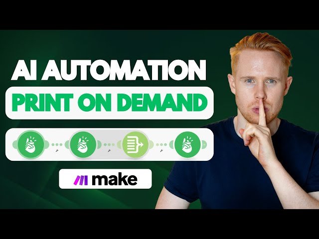 Build a 100% Automatic AI Print On Demand System Using Make.com and Printify