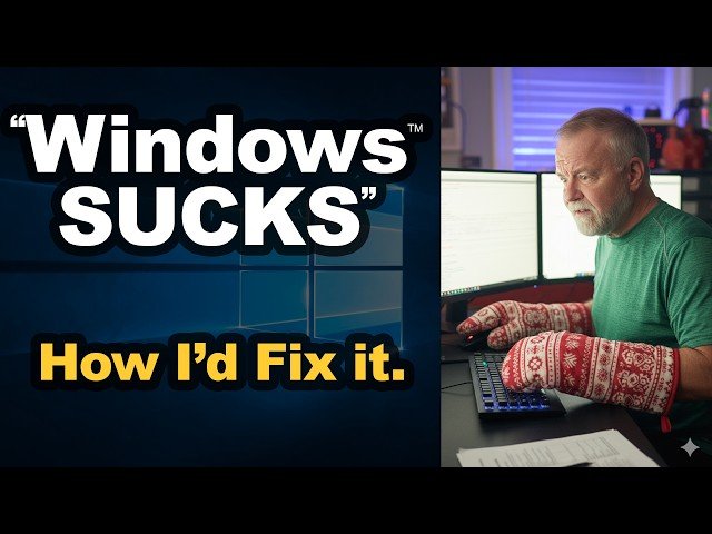 Windows "SUCKS" - How I'd Fix it by a Retired Microsoft Windows Engineer