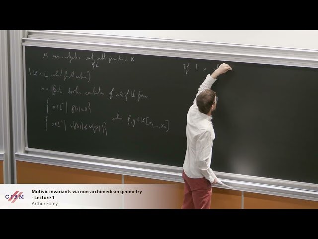 Motivic Invariants via Non-Archimedean Geometry - Lecture 1