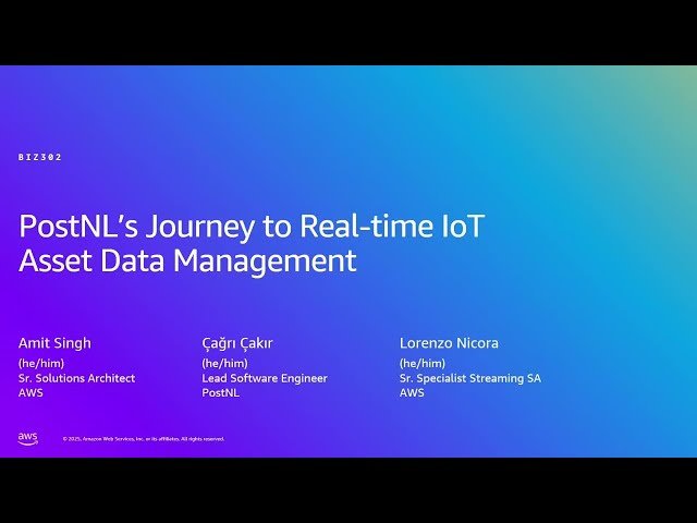 PostNL's Journey to Real-time IoT Asset Data Management