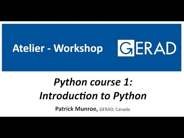 Introduction to Python for Optimization and Data Manipulation