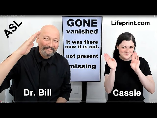 American Sign Language - 45 Ways to Sign "Gone"