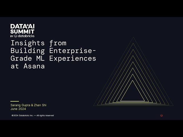 Insights from Building Enterprise-Grade ML Experiences at Asana