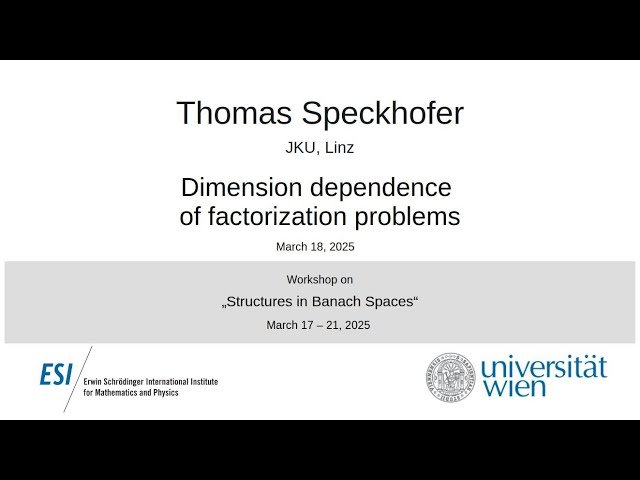 Dimension Dependence of Factorization Problems