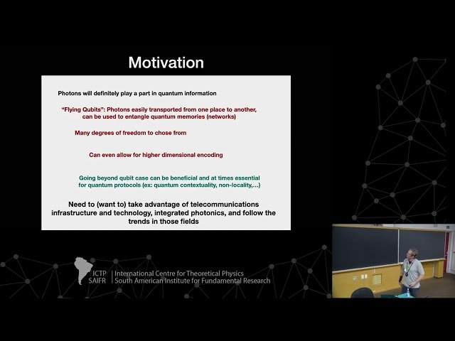 Quantum Information Processing with Photons - Class 1