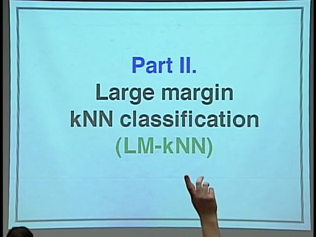 Distance Metric Learning for Large Margin Classification