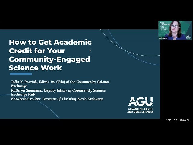 How to Get Academic Credit for Your Community-Engaged Science Work