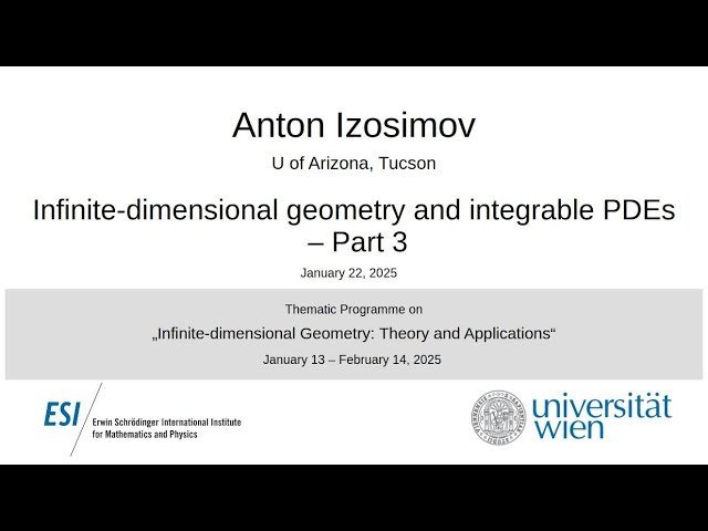 Infinite-dimensional Geometry and Integrable PDEs - Part 3
