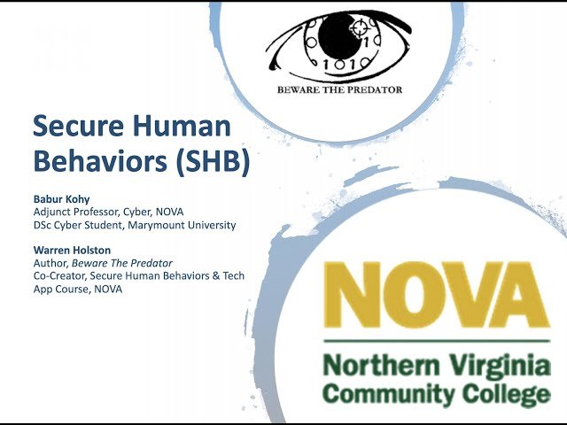 Secure Human Behaviors - Training the Human Brain for Cybersecurity