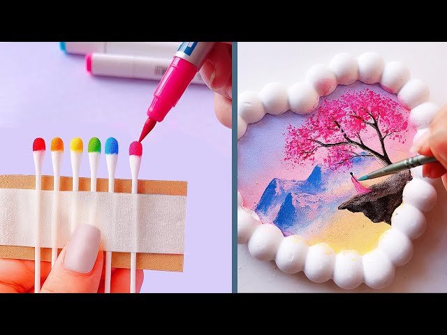 12 Cool Art Ideas - Easy Painting for Beginners - Painting Hacks