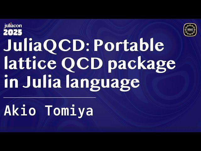 JuliaQCD - Portable Lattice QCD Package in Julia Language