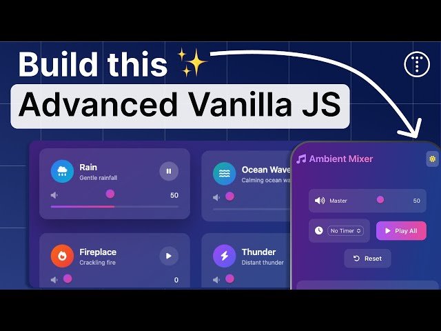 Ambient Sound Mixer - JavaScript OOP Project