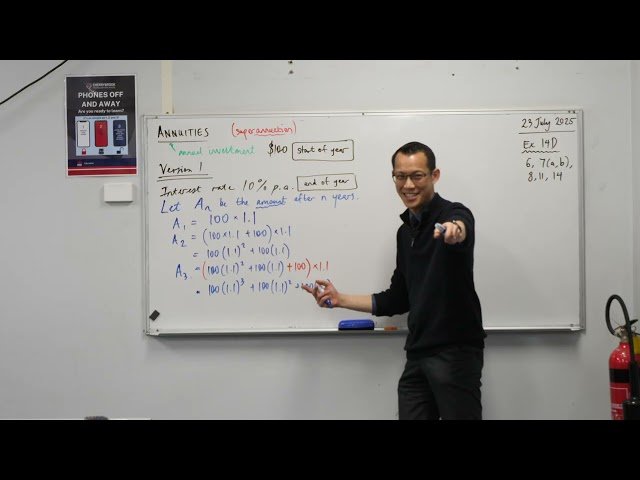 Annuities - Building the Progression - 1 of 2