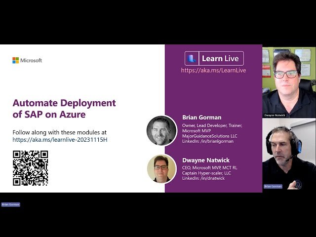 Automate Deployment of SAP on Azure - Learn Live